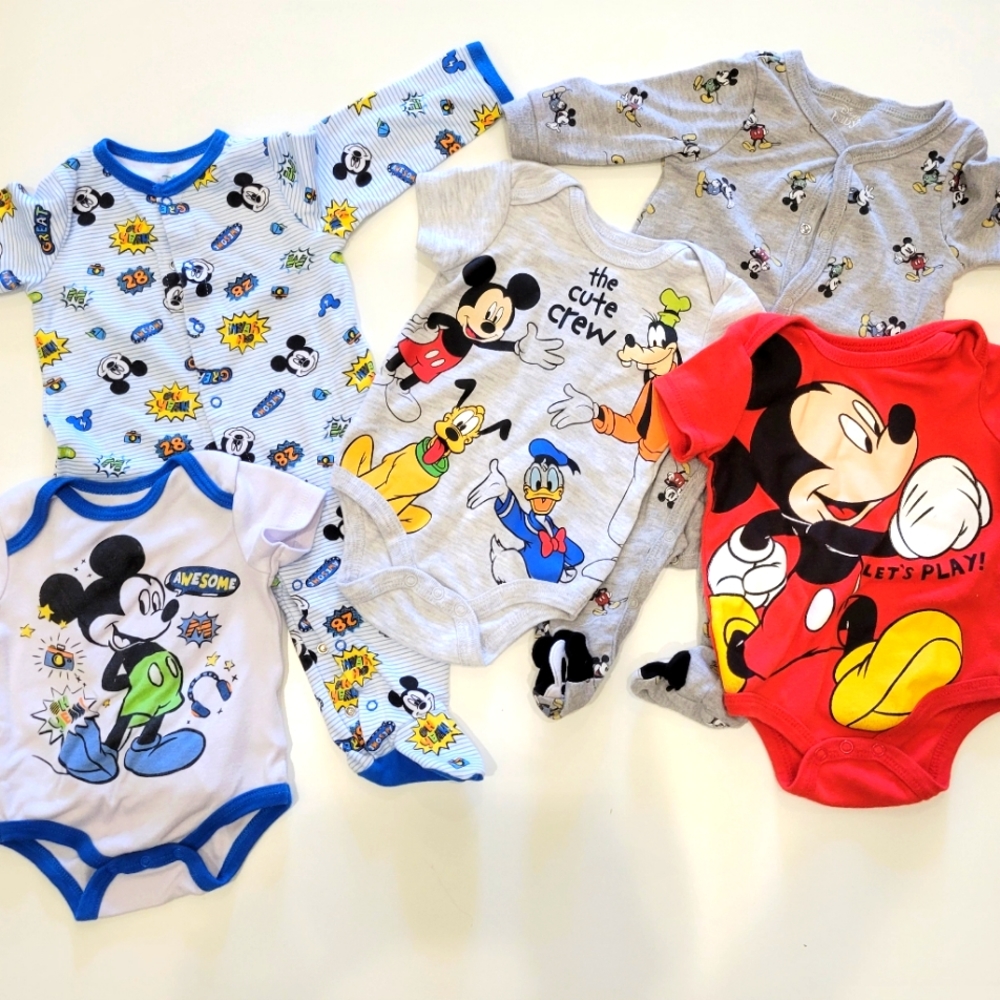 Disney Baby Onesies & Bodysuit - Set of 5 (3-6 Months)